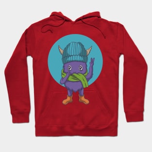 Peace cute monster Hoodie